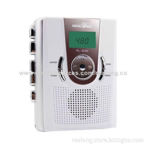 Cassette repeater with LCD display function